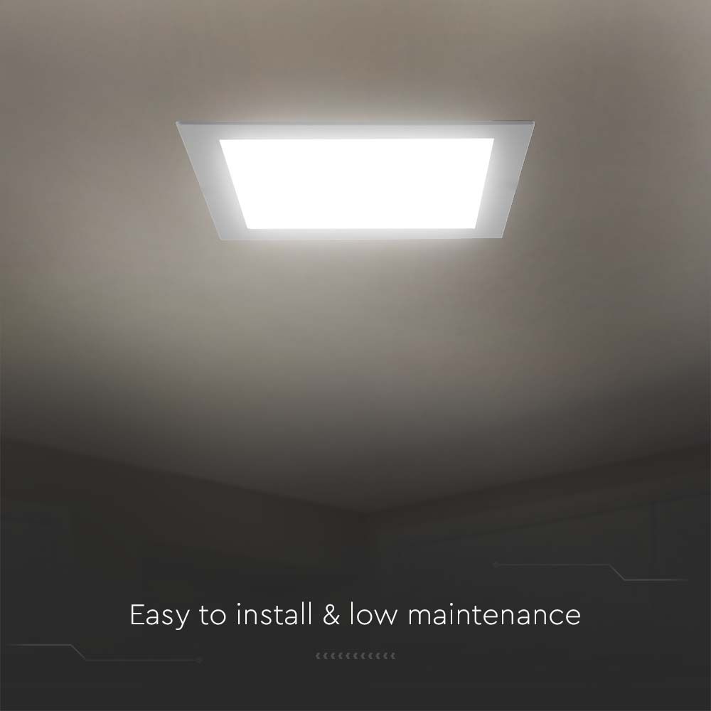 V-TAC LED Mini Panel 12W Quadrat 4000K 205mm IP20