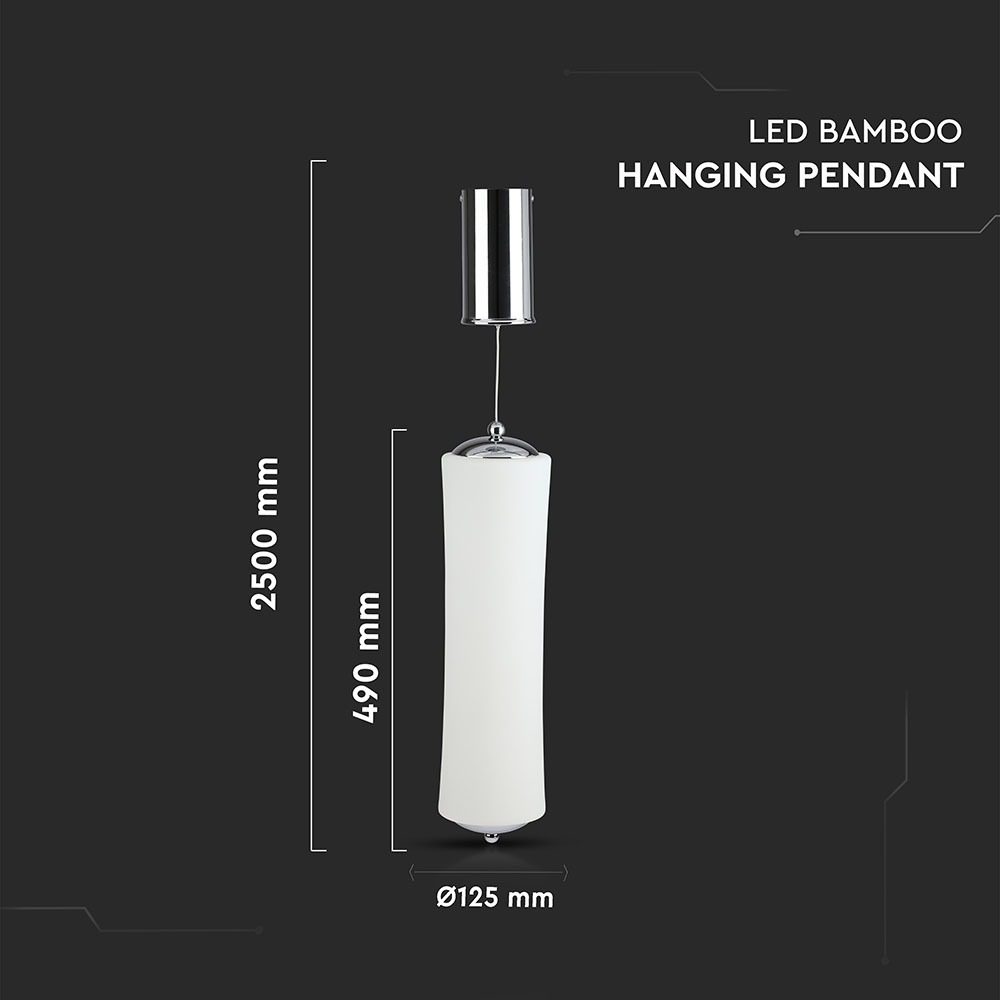 V-TAC Pendelleuchte 18W Warmweiss 200mm IP20