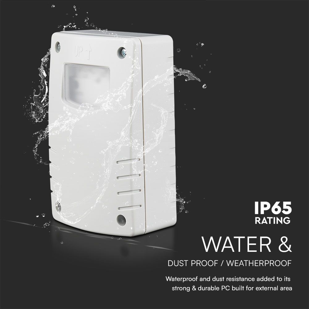 V-TAC Bewegungsmelder Photocell Sensor 10A IP65 75mm