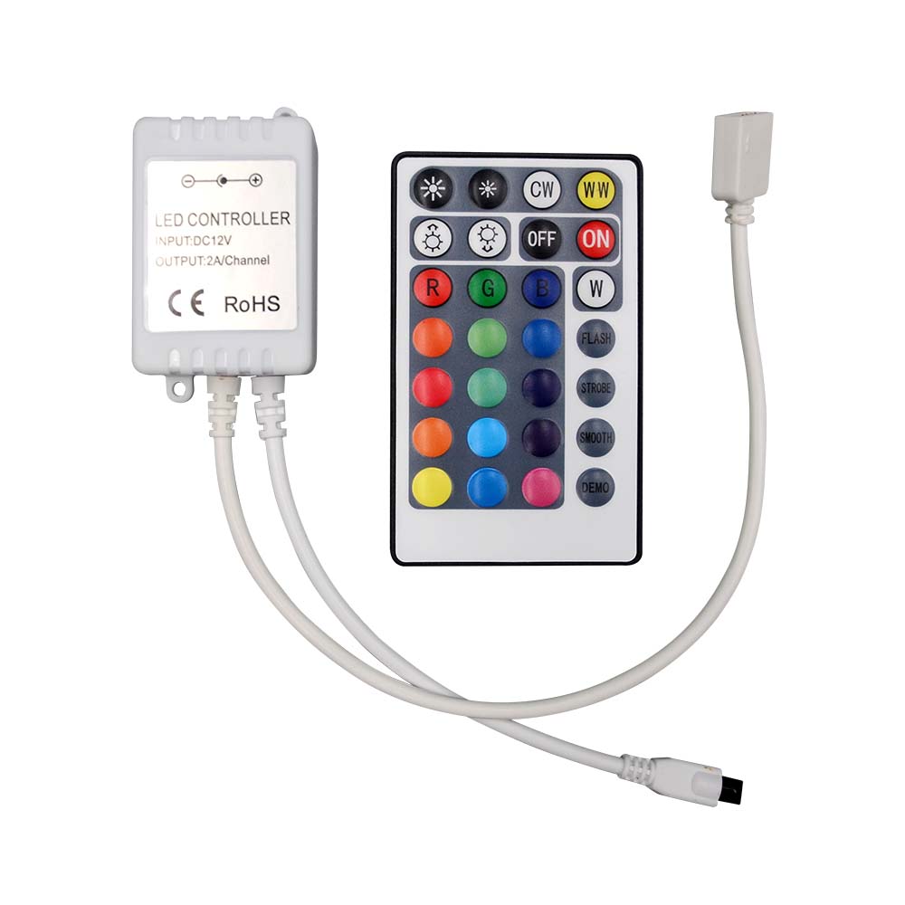V-TAC Infrarot Controller 28 Tasten DC:12/24V 60mm IP