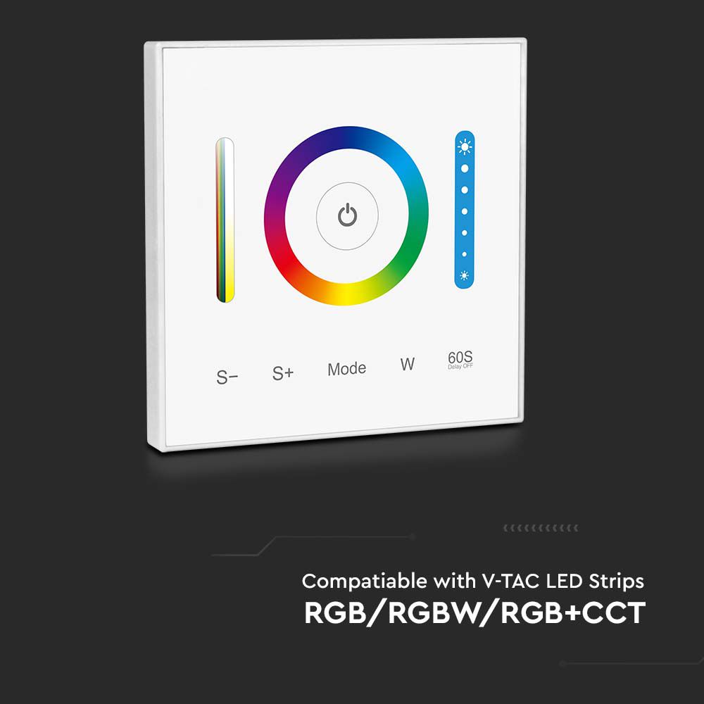 V-TAC 3IN1 Controller 10A RGB/RGBW/RGB+CCT 110mm IP