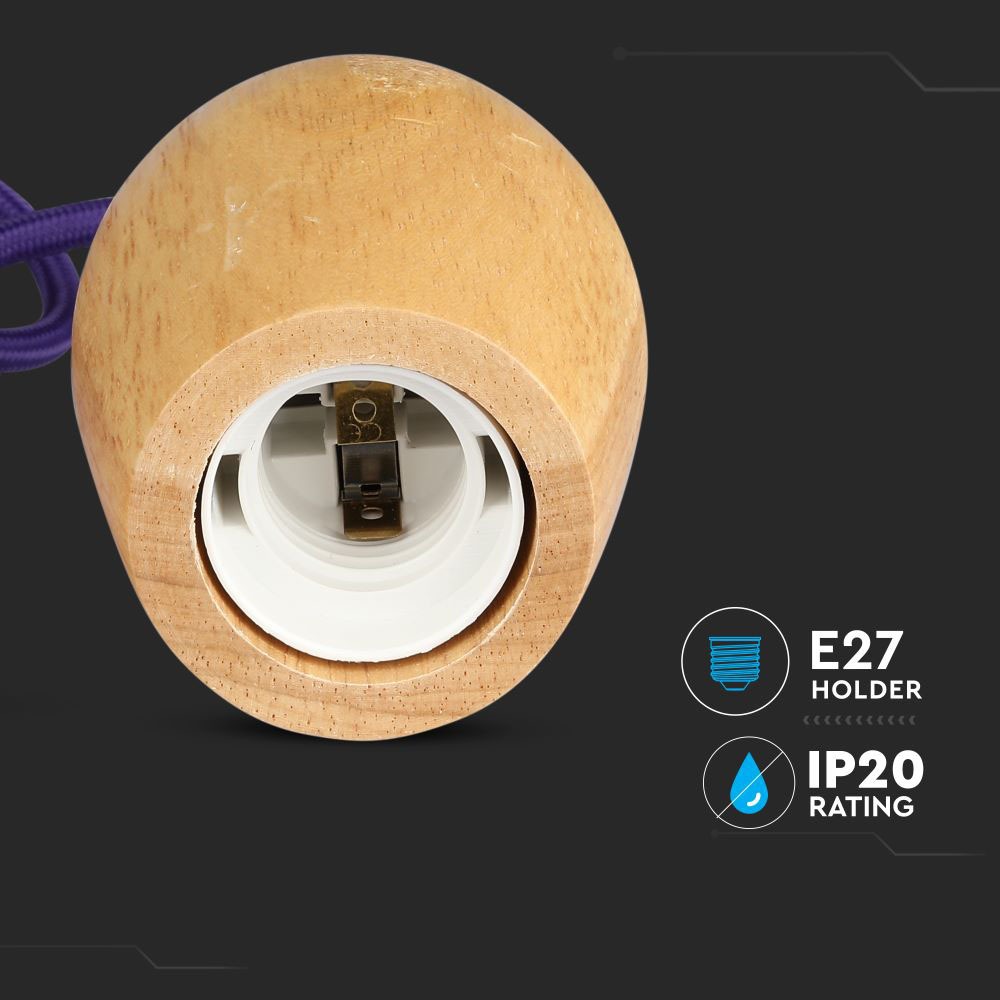V-TAC Pendelleuchte E27 60W IP20 110mm