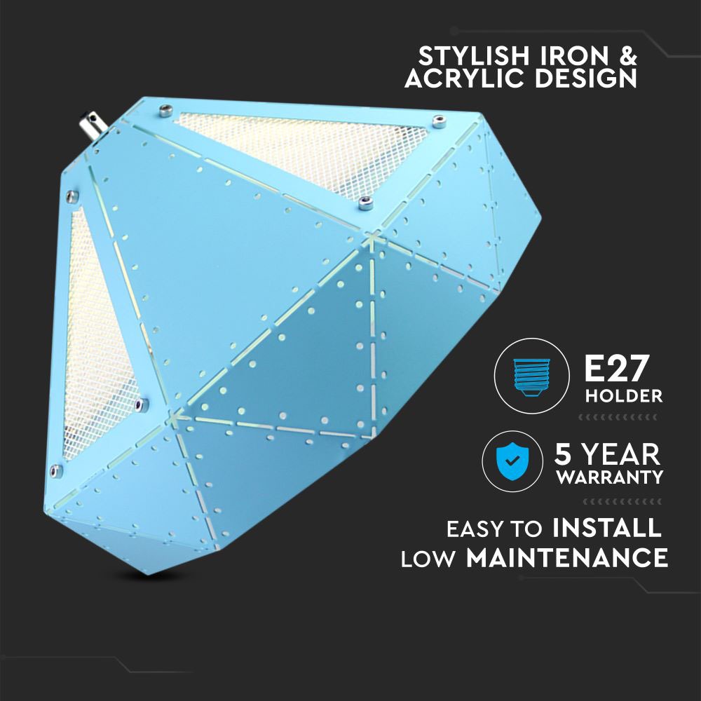 V-TAC Pendelleuchte E27 60W IP20