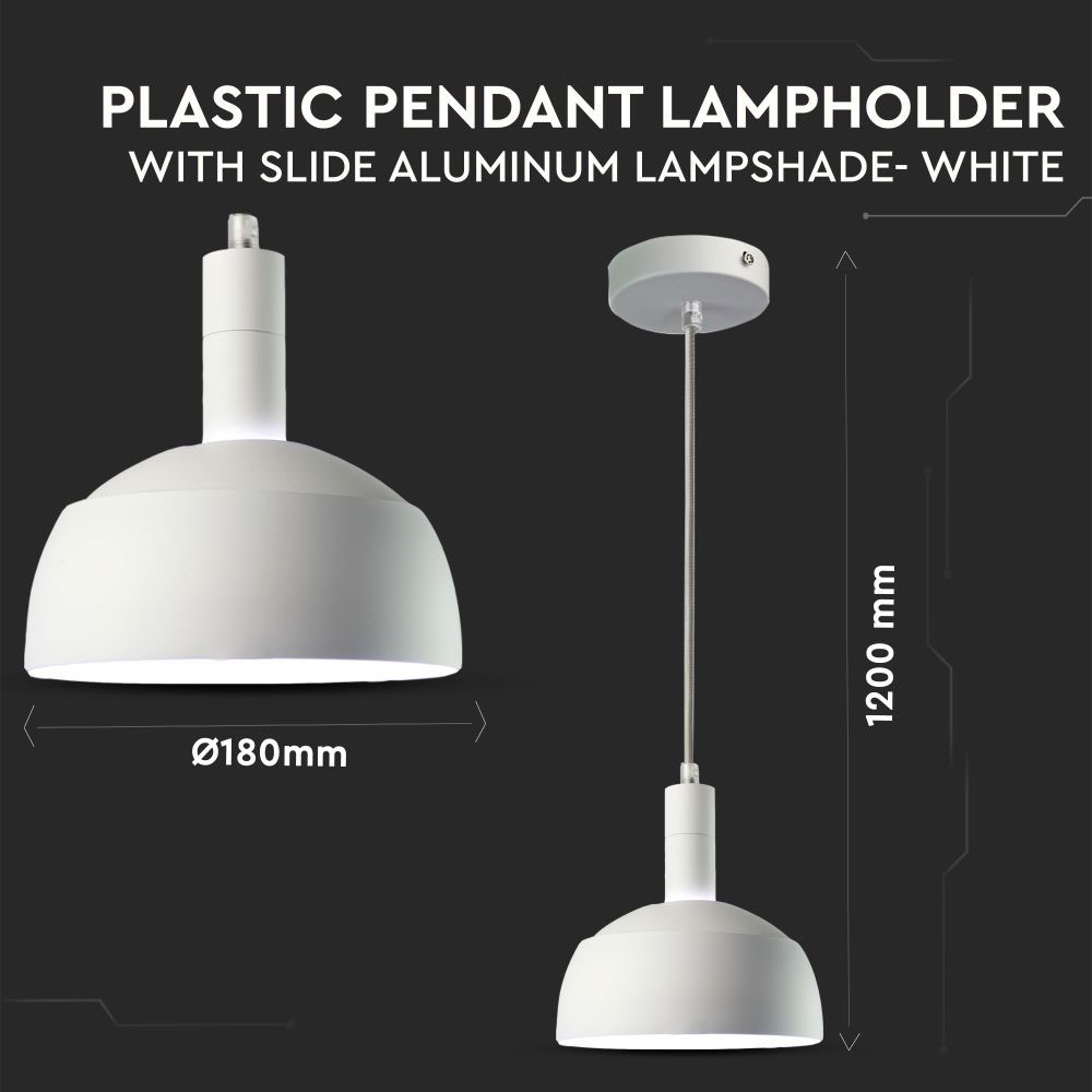 V-TAC Pendelleuchte E14 60W IP20 190mm