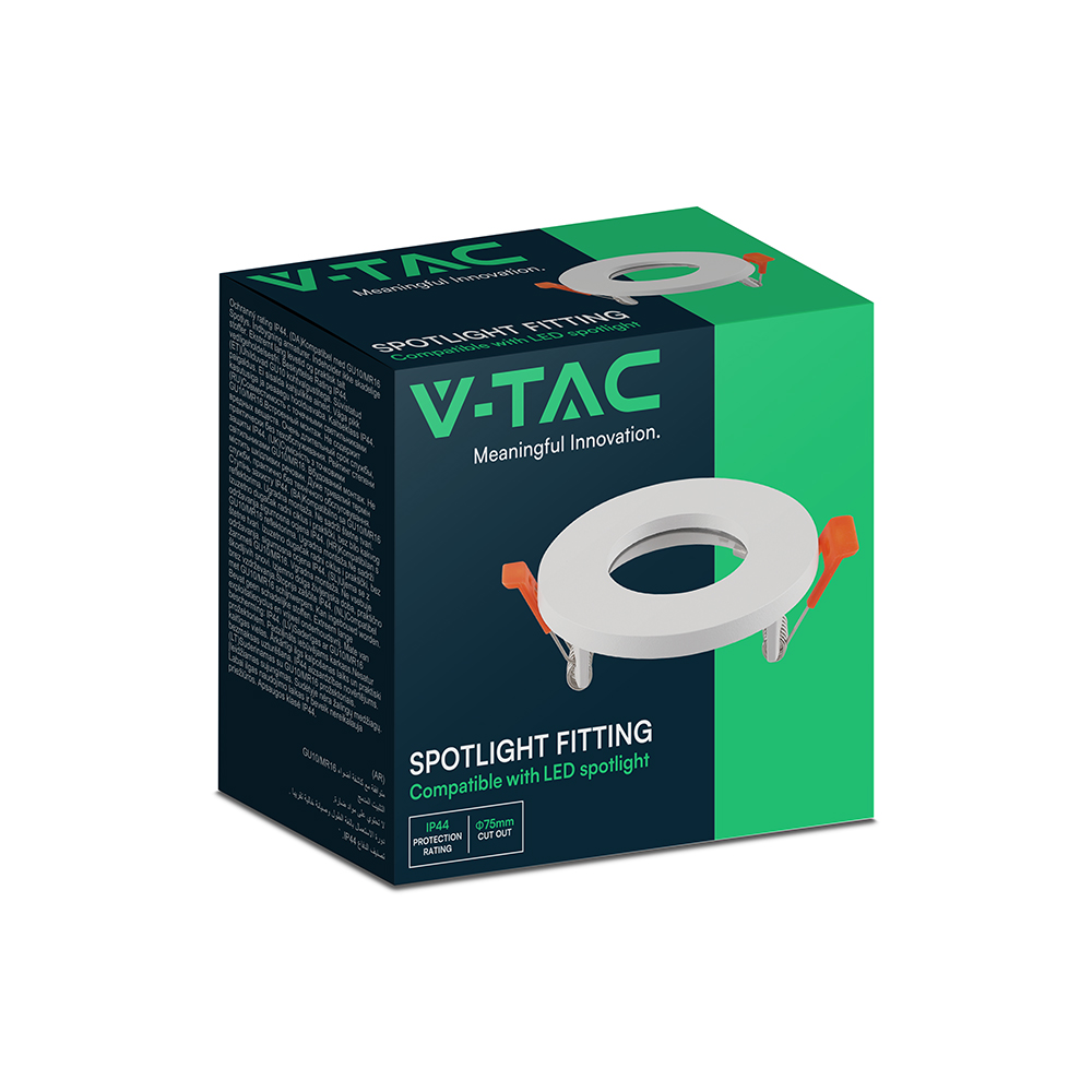 V-TAC Einbauleuchte GU10 Rund IP44