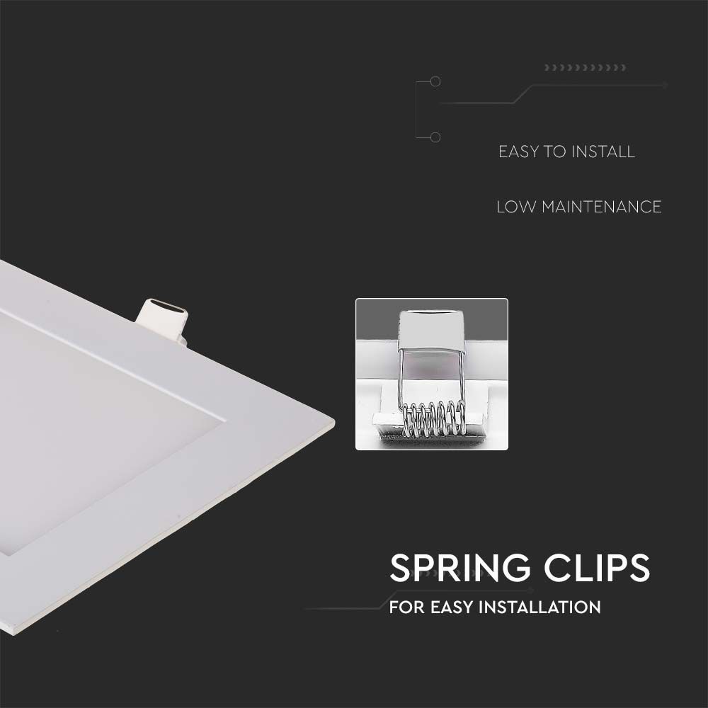 V-TAC LED Mini Panel 12W Quadrat Warmweiss 215mm IP20