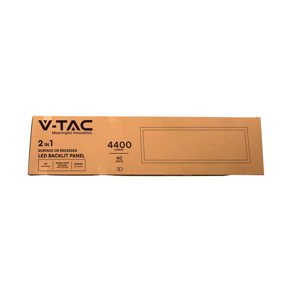 V-TAC LED Panel 40W 6500K 1225mm IP20