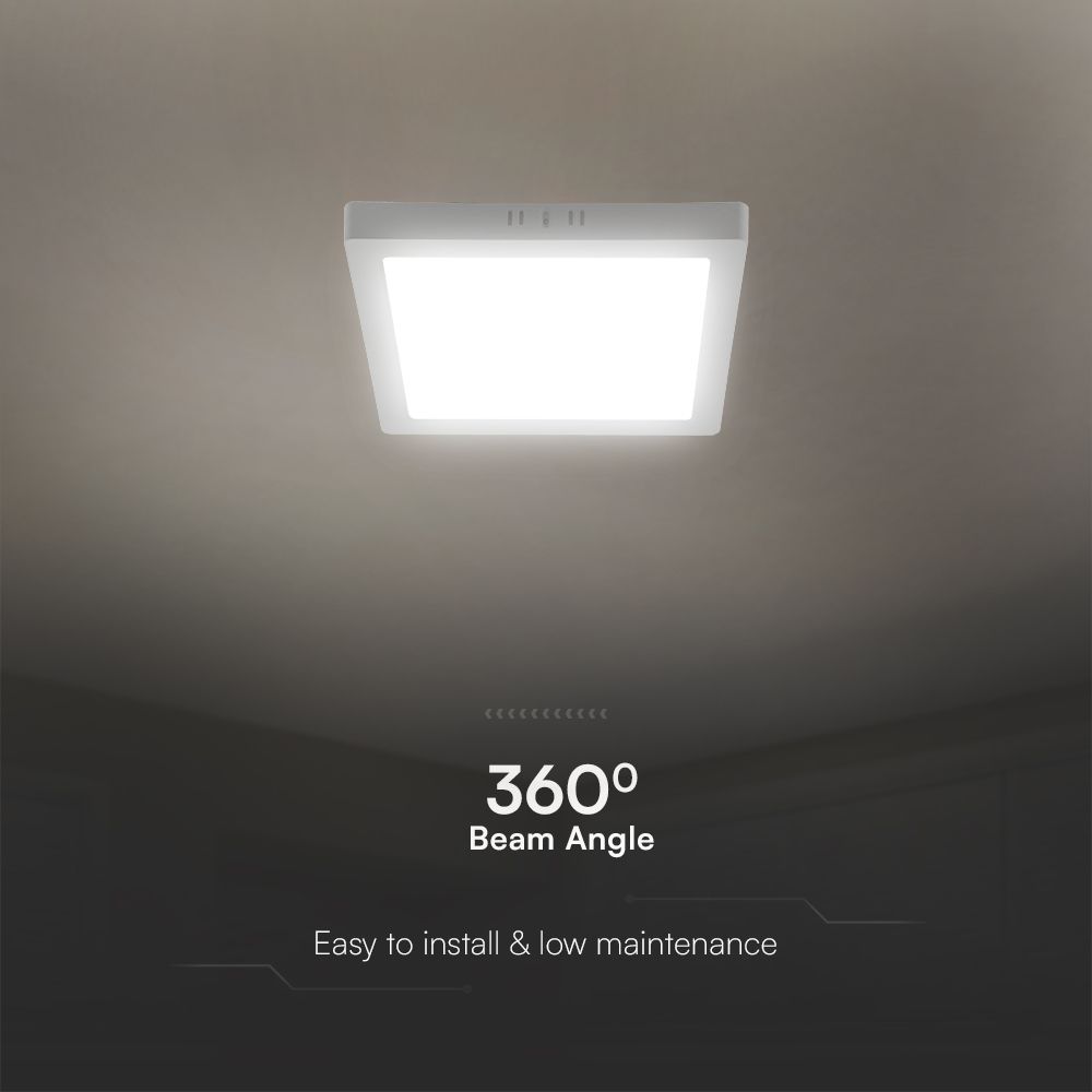 V-TAC LED Mini Panel 12W Quadrat Warmweiss 188mm IP20