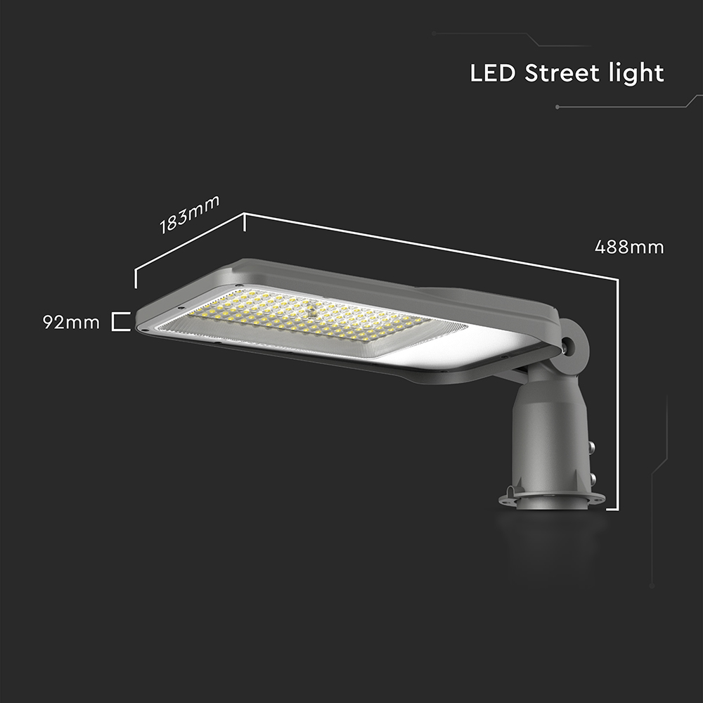V-TAC LED Strassenleuchte 100W 6500K IP65