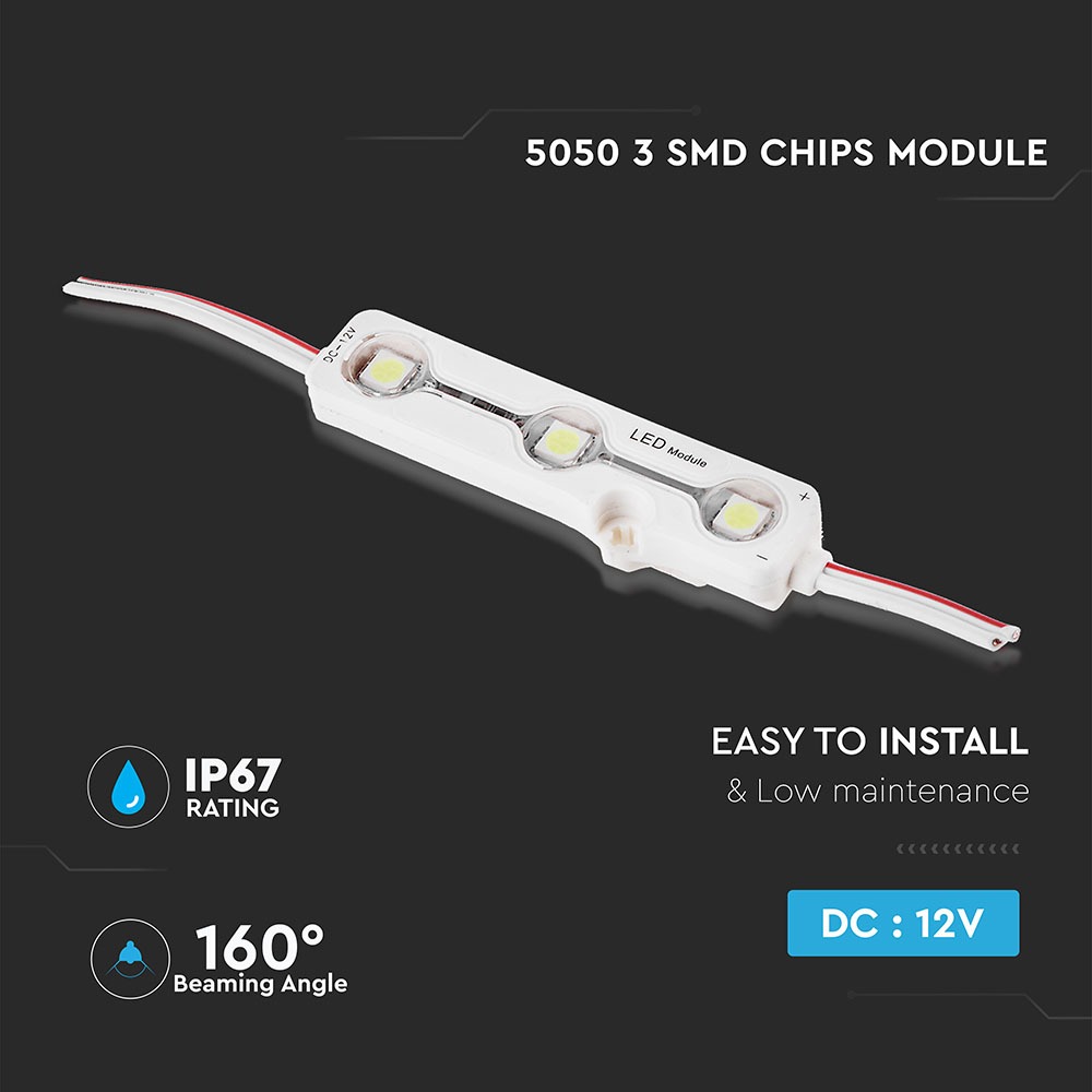 V-TAC LED Modul 0,72W 6000K 65mm IP67