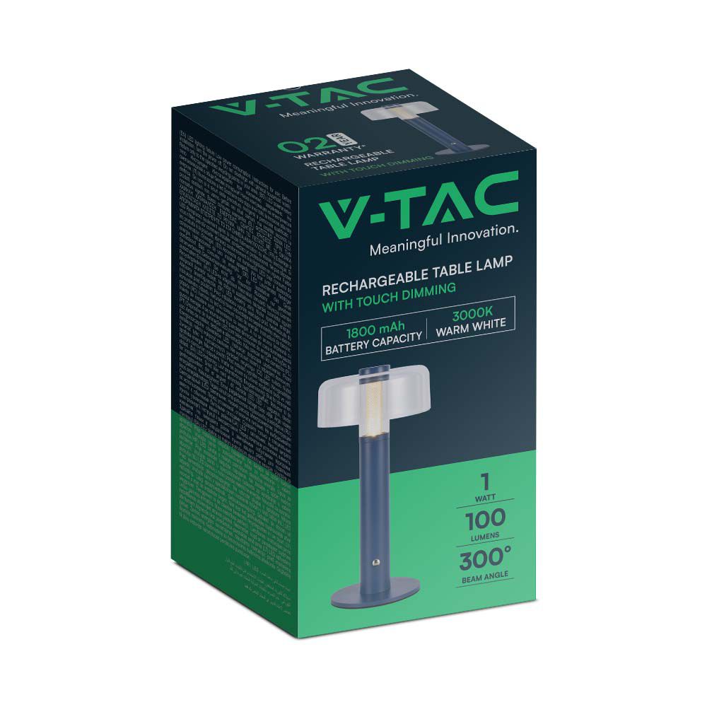 V-TAC Tischlampe 1W Warmweiss 185mm IP20