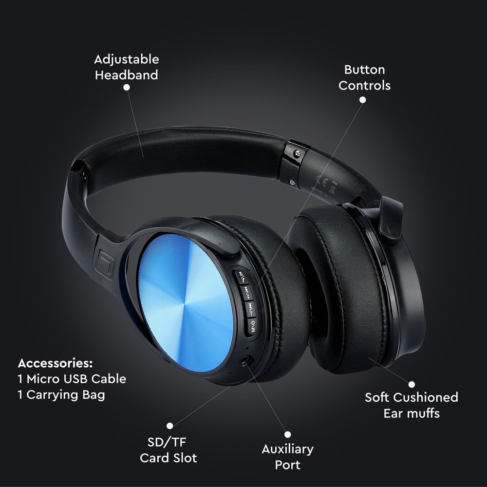 V-TAC On-Ear Kopfhörer Rotierbar 55mm