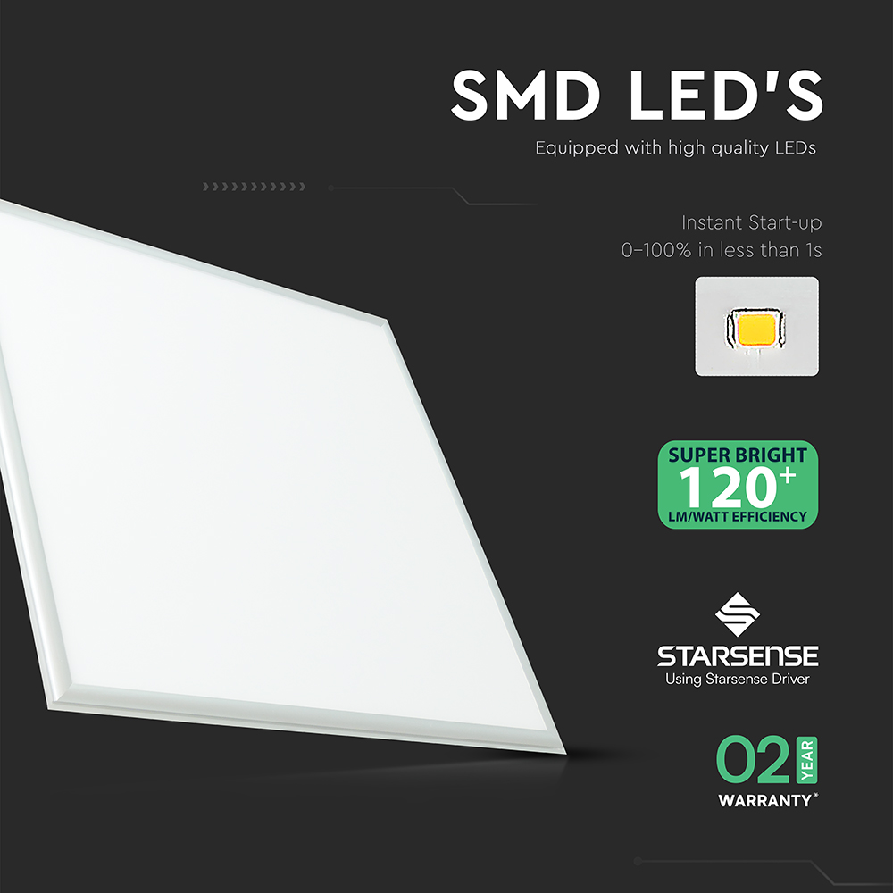V-TAC LED-Panel 40W Quadratisch Tageslicht IP20