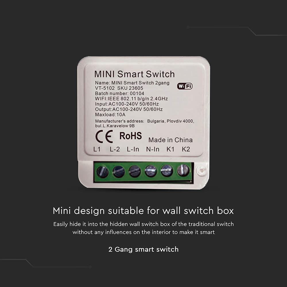 V-TAC Mini Smart Schalter IP20