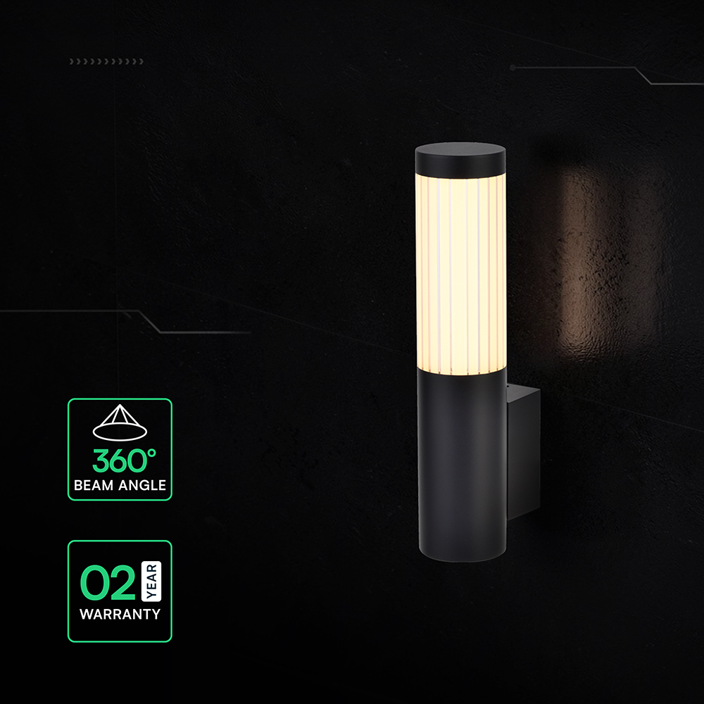 V-TAC LED-Außenwandleuchte 6W Warmweiß 3000K IP44