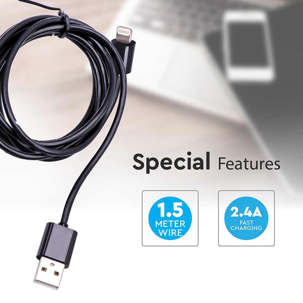 V-TAC USB Kabel MFi 80mm IP20