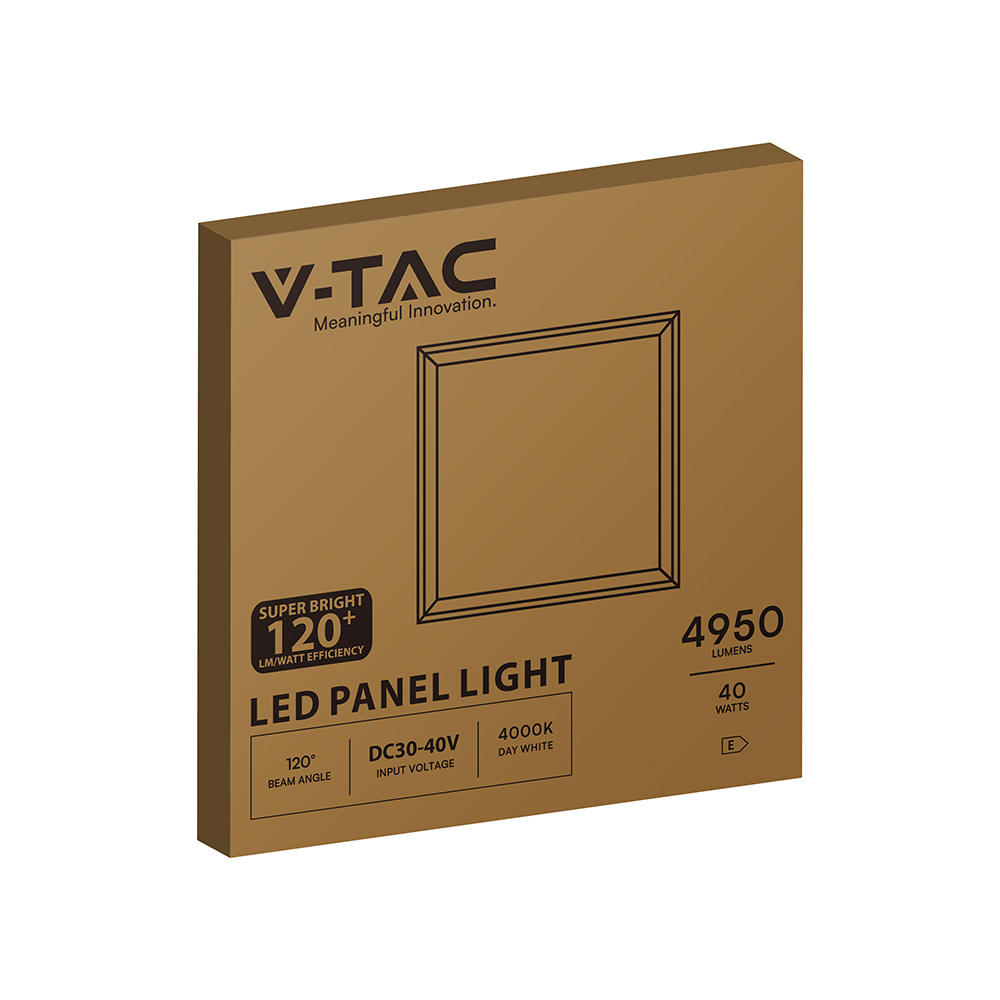 V-TAC LED-Panel 40W Quadratisch Tageslicht IP20