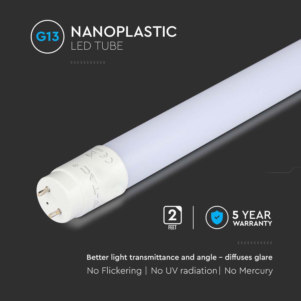 V-TAC LED Röhre G13 7,5W T8 6500K 638mm IP20