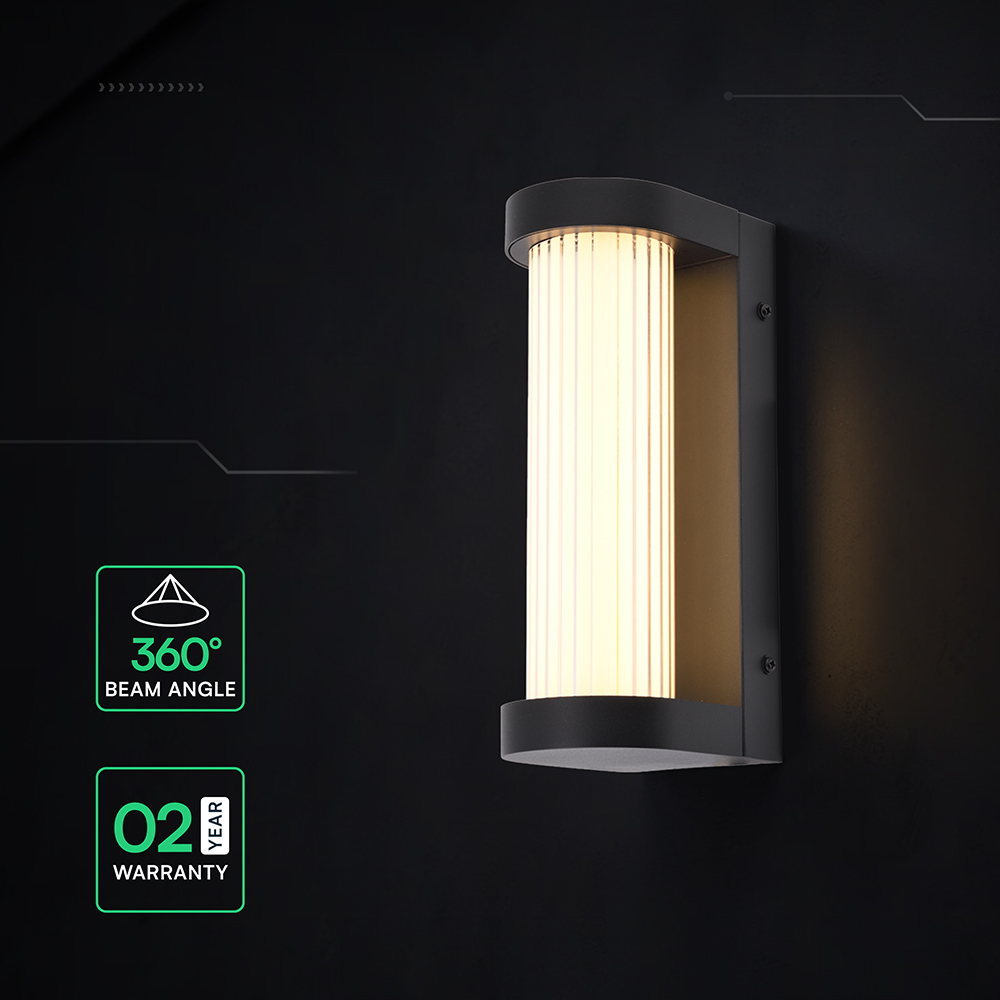 V-TAC LED-Außenwandleuchte 8W Warmweiß 3000K IP44