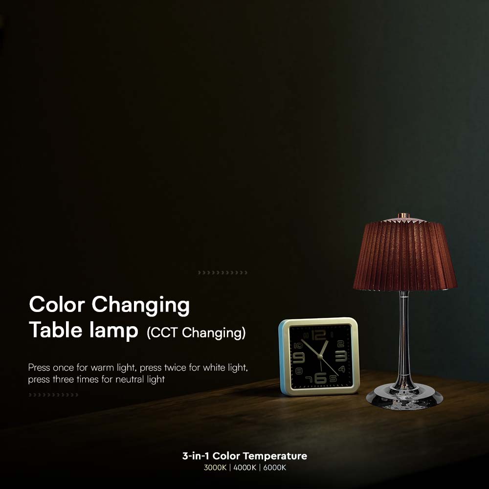 V-TAC Tischlampe 1,5W 3IN1 IP20
