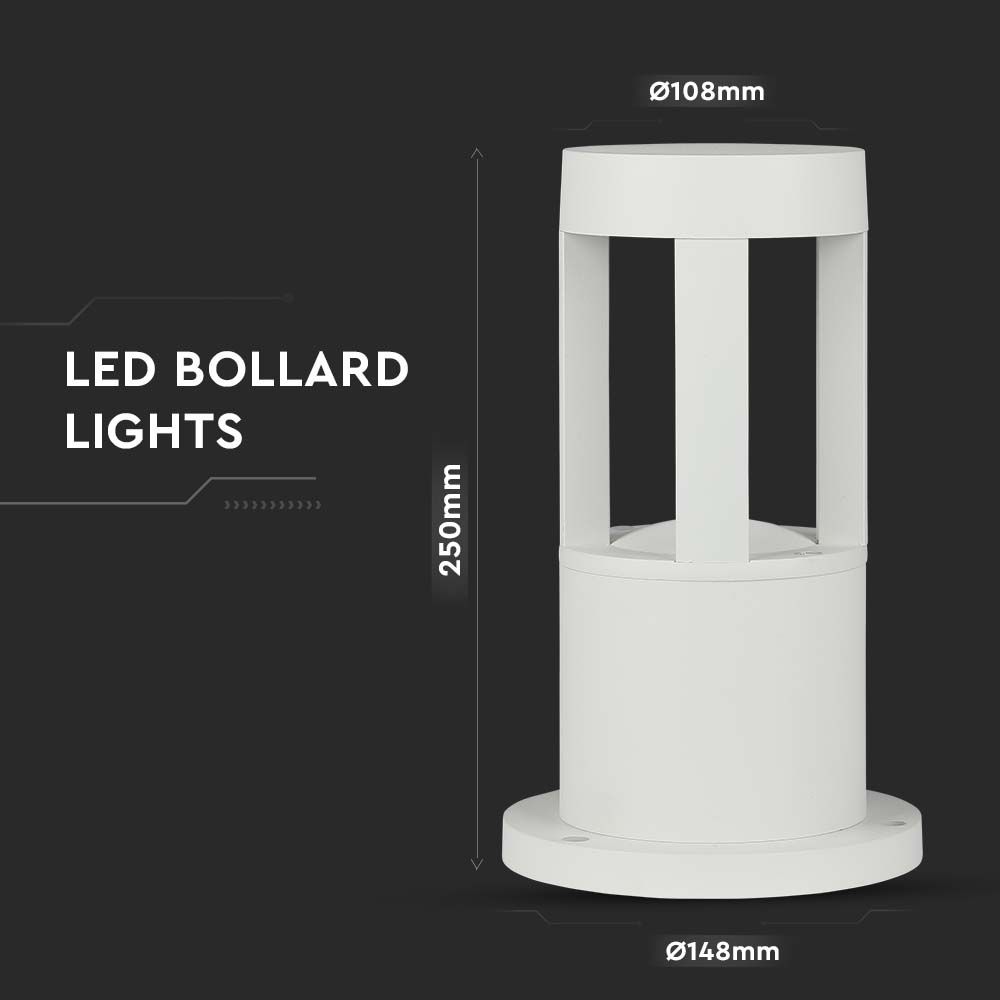V-TAC Bollardlampe 10W 4000K 300mm IP65