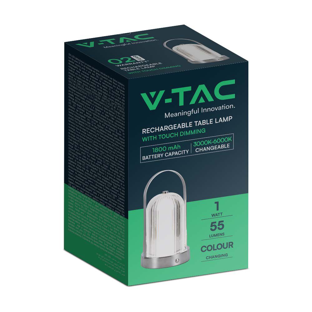 V-TAC Tischlampe 1W 3IN1 155mm IP20