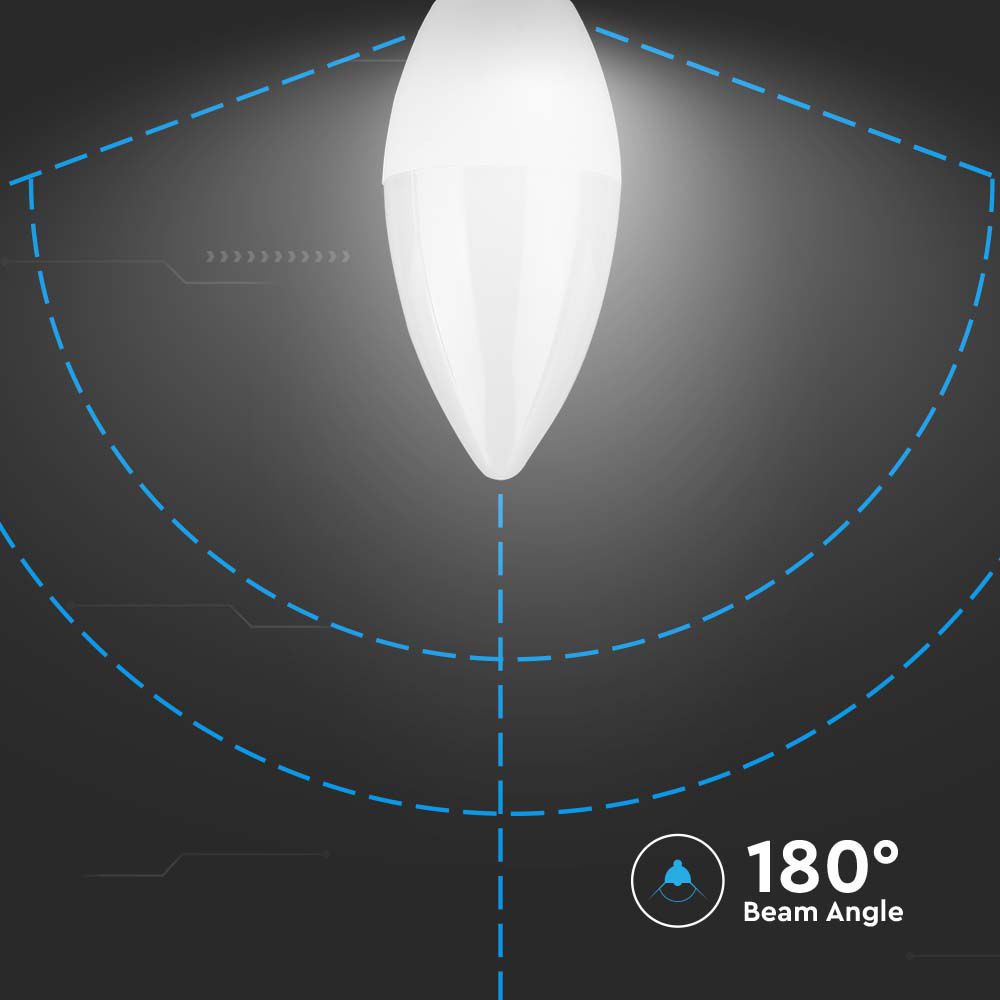 V-TAC Kerzenlampe E14 3,7W 6500K 102mm IP20
