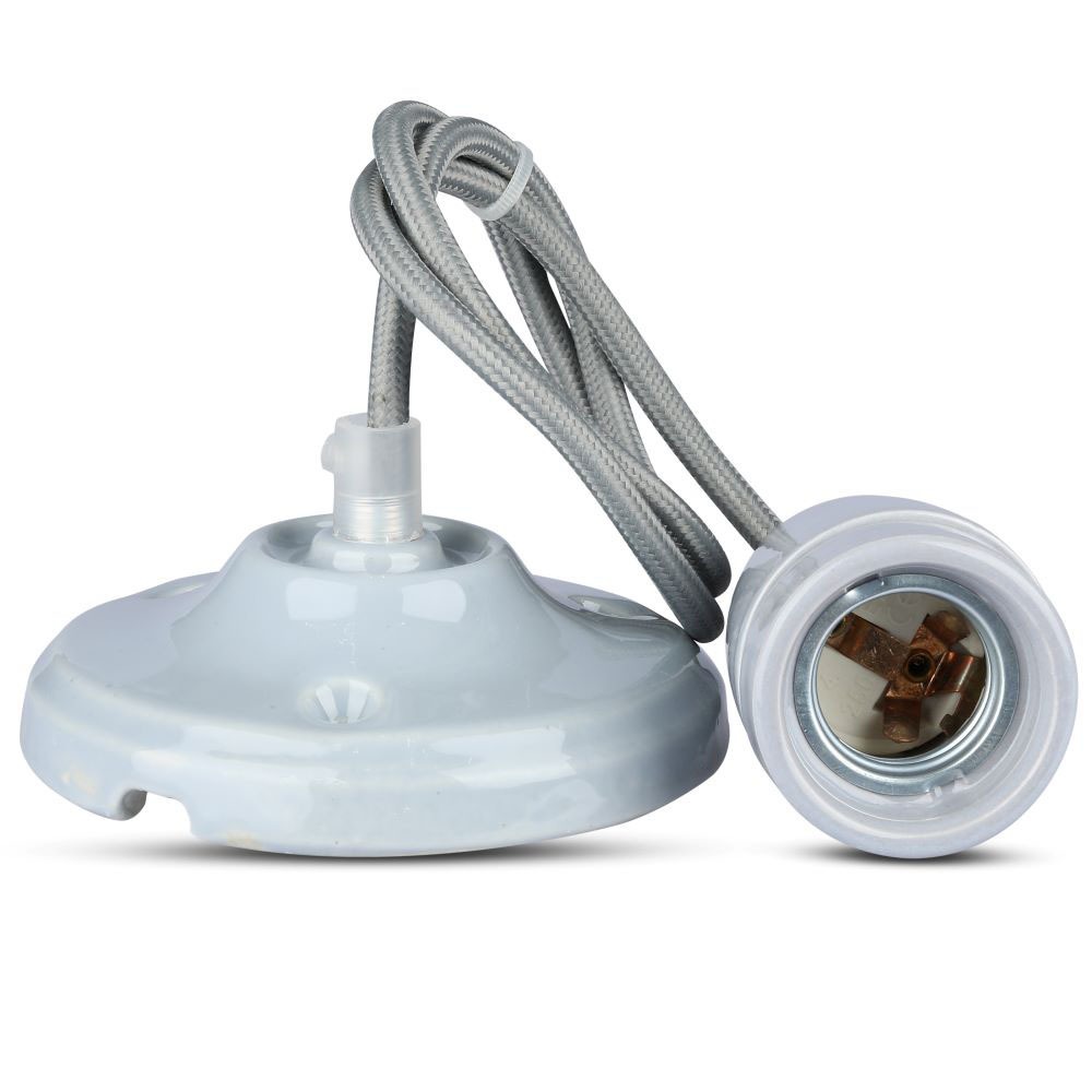 V-TAC Pendelleuchte E27 60W Grau 110mm IP20