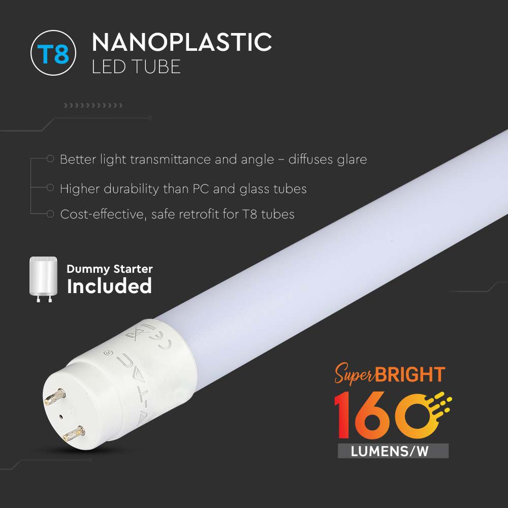 V-TAC LED Röhre G13 7W T8 4000K 653mm IP20