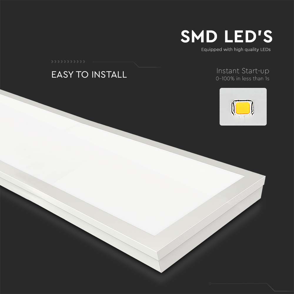 V-TAC LED Panel 40W 6500K 1225mm IP20