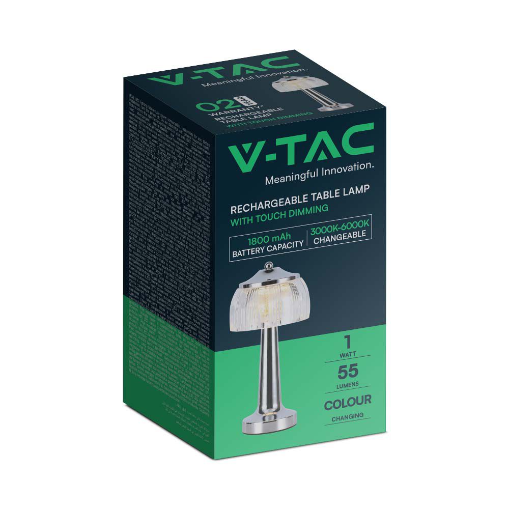 V-TAC Tischlampe 1W 3IN1 150mm IP20