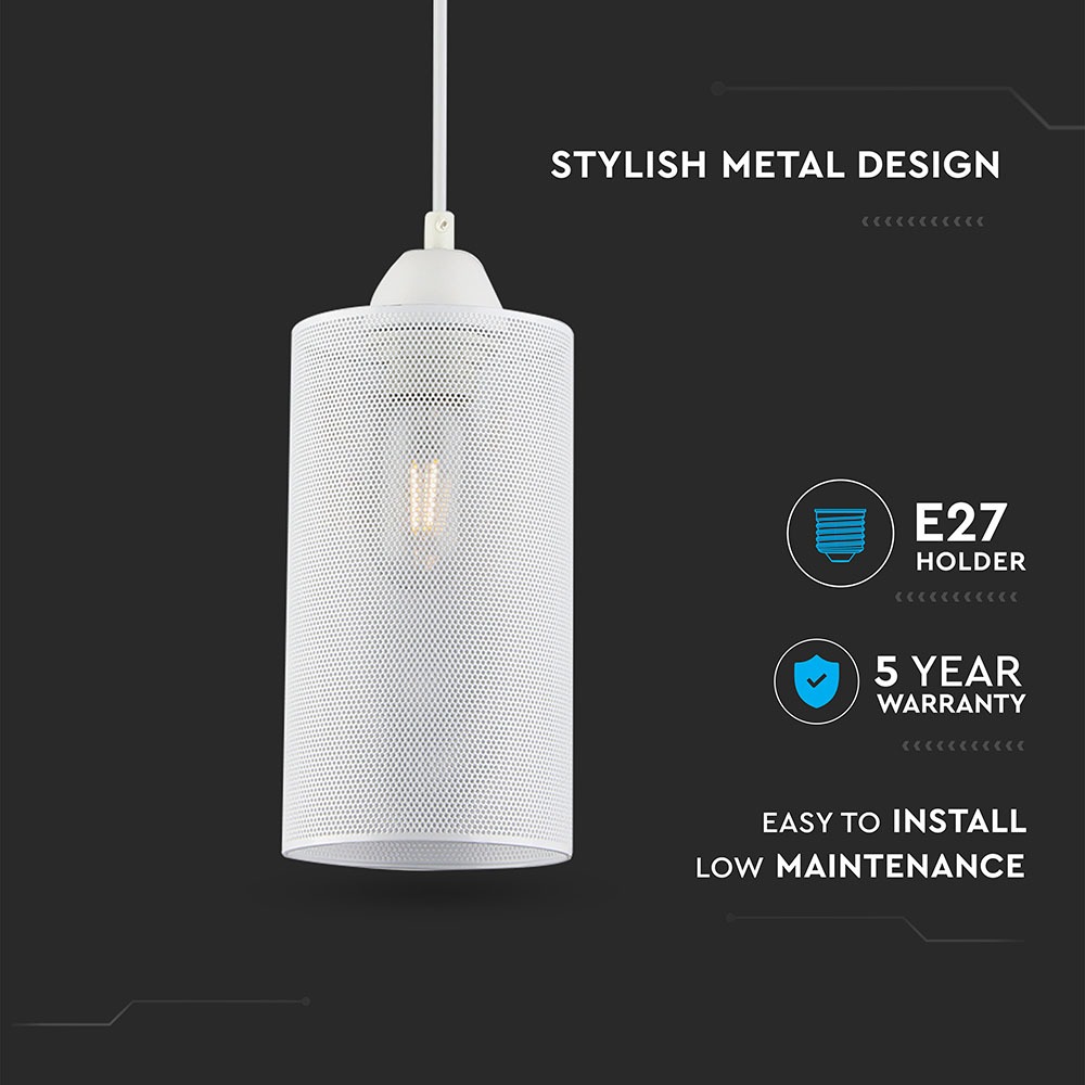 V-TAC Pendelleuchte E27 60W Can Form Warmweiss IP20