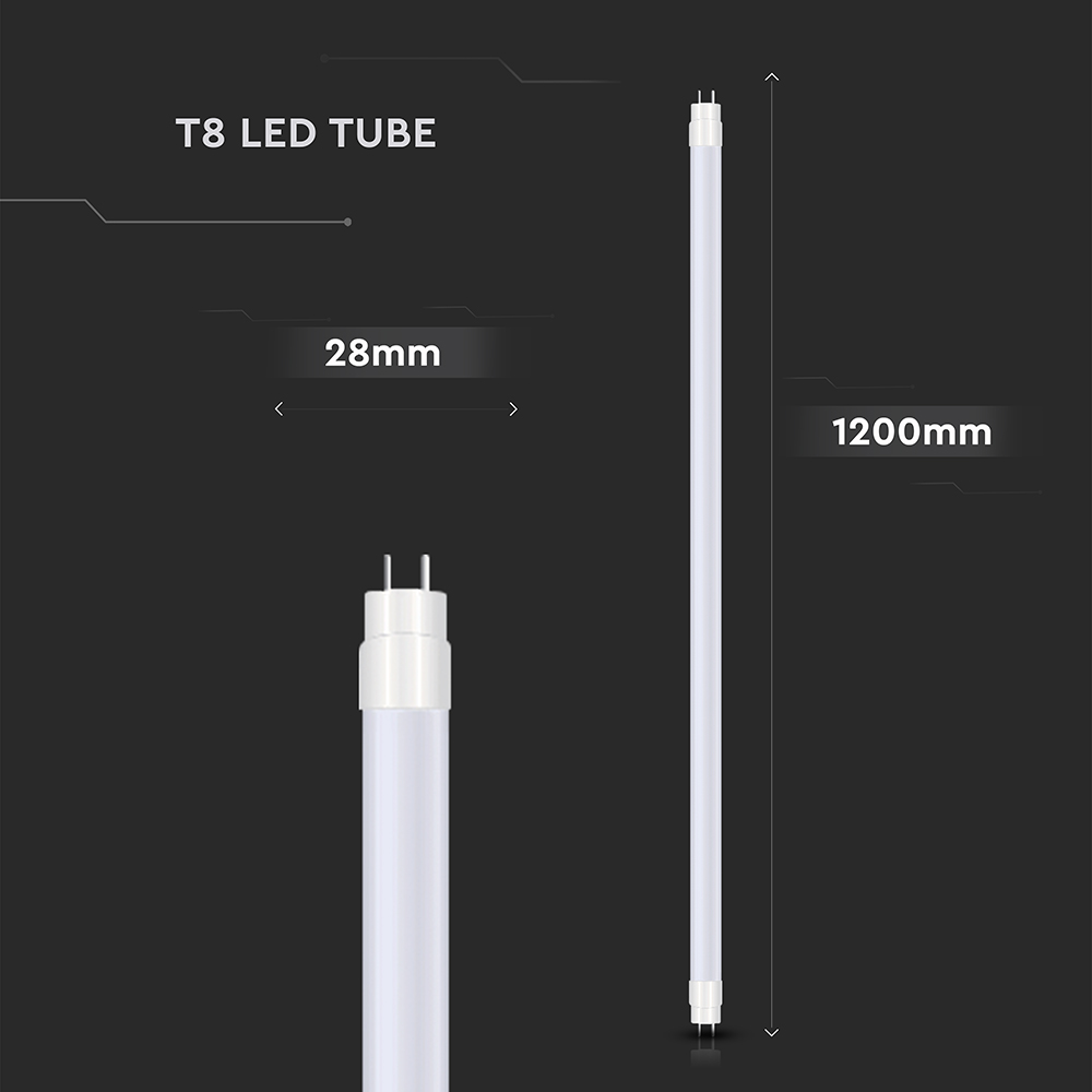 V-TAC LED Röhre G13 18W T8 6500K 1258mm IP20