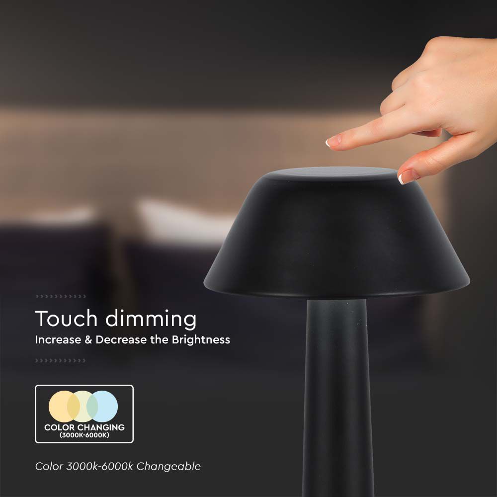 V-TAC Tischlampe 1W 3IN1 95mm IP20