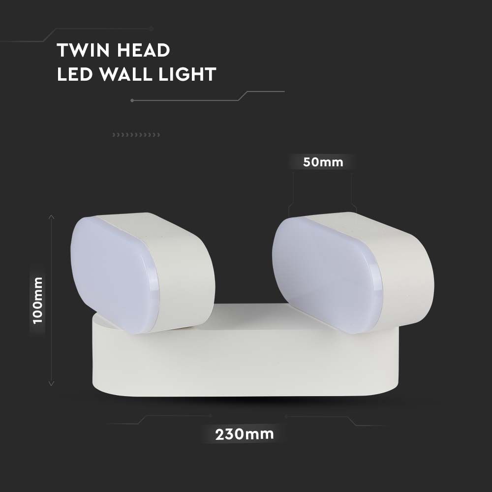 V-TAC Wandleuchte 10W Warmweiss 240mm IP65