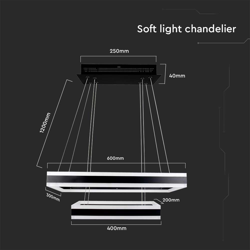 V-TAC Kronleuchter 113W Warmweiss 650mm IP20