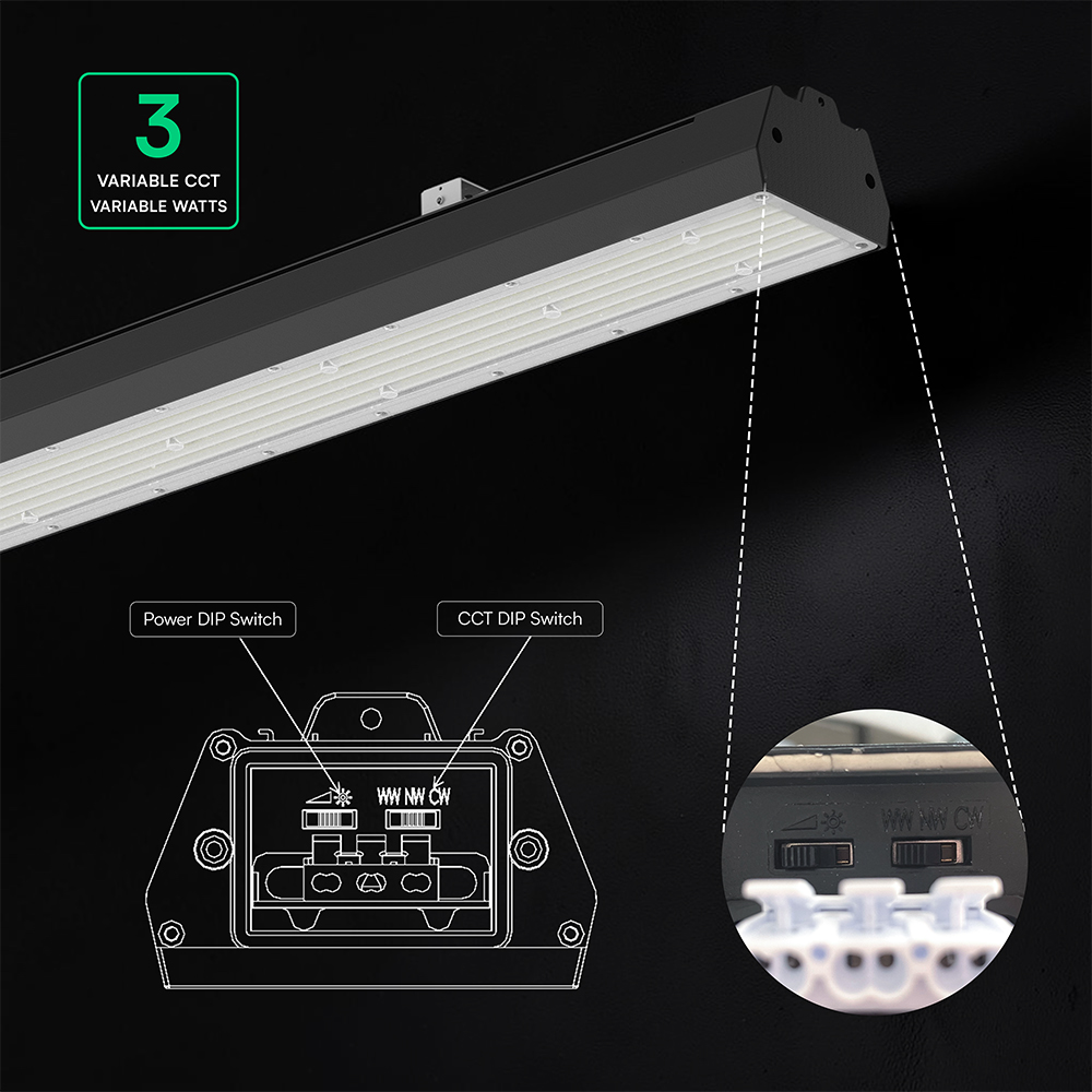 V-TAC LED-Hallenstrahler 150/200/240W CREE-Chip Sosen-Treiber CCT 3in1 160 lm/W