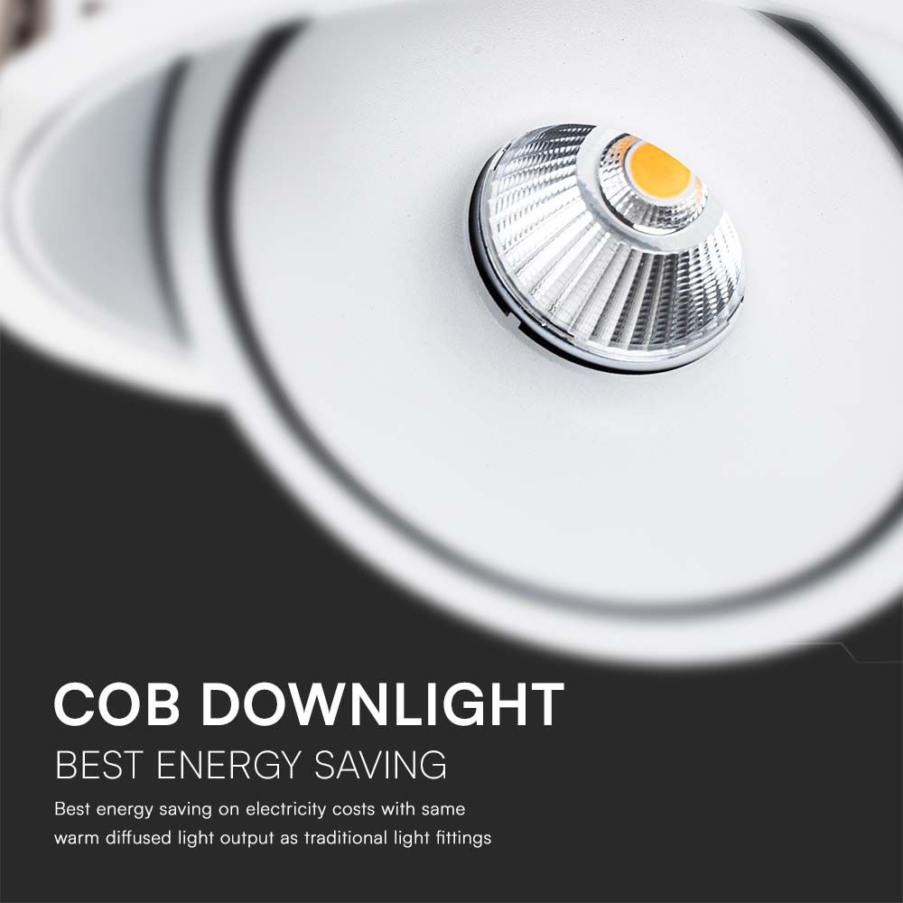 V-TAC LED Downlight 12W 3IN1 160mm IP20