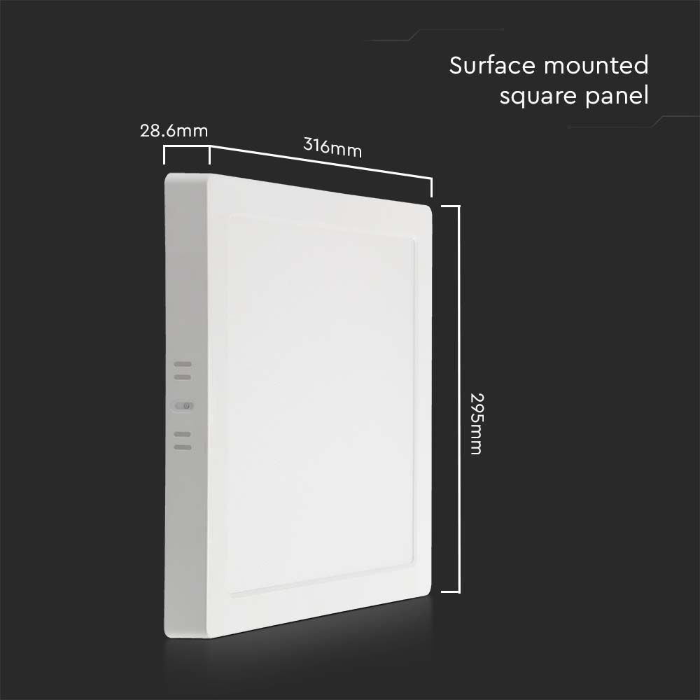 V-TAC LED Mini Panel 12W Quadrat 4000K 175mm IP20
