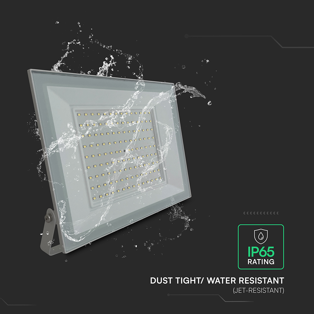 V-TAC LED Flutlicht 100W Weiß 6500K IP65