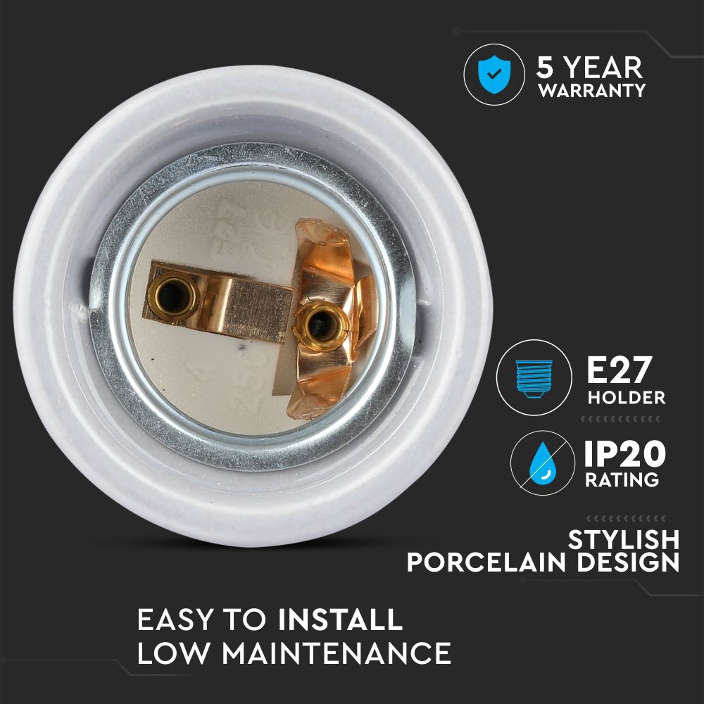 V-TAC Pendelleuchte E27 60W Grau 48mm IP20