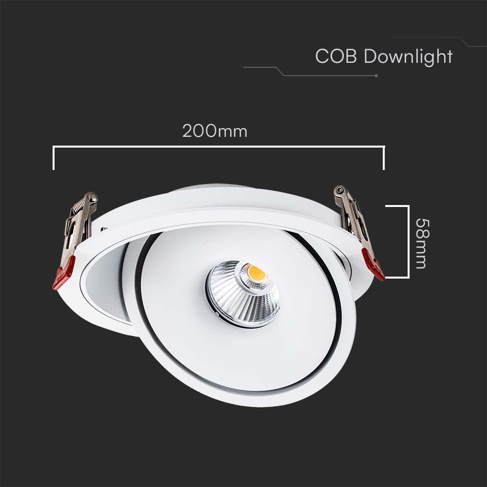 V-TAC LED Downlight 28W 3IN1 IP20