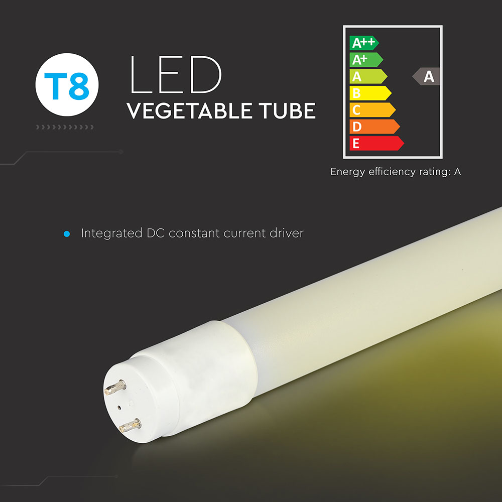 V-TAC LED Röhre G13 18W T8 Warmweiss 1290mm IP20