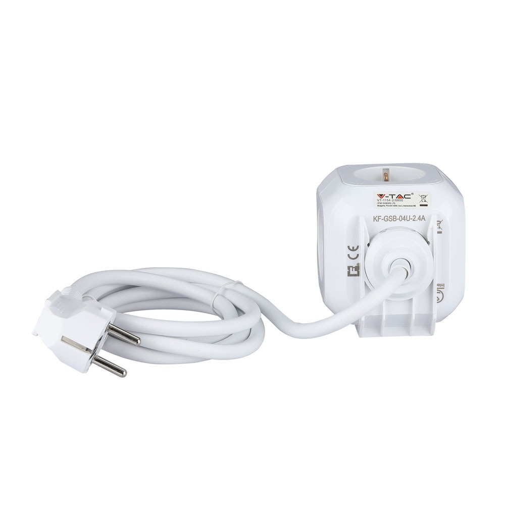 V-TAC Adapter 3680W Würfel IP20 100mm