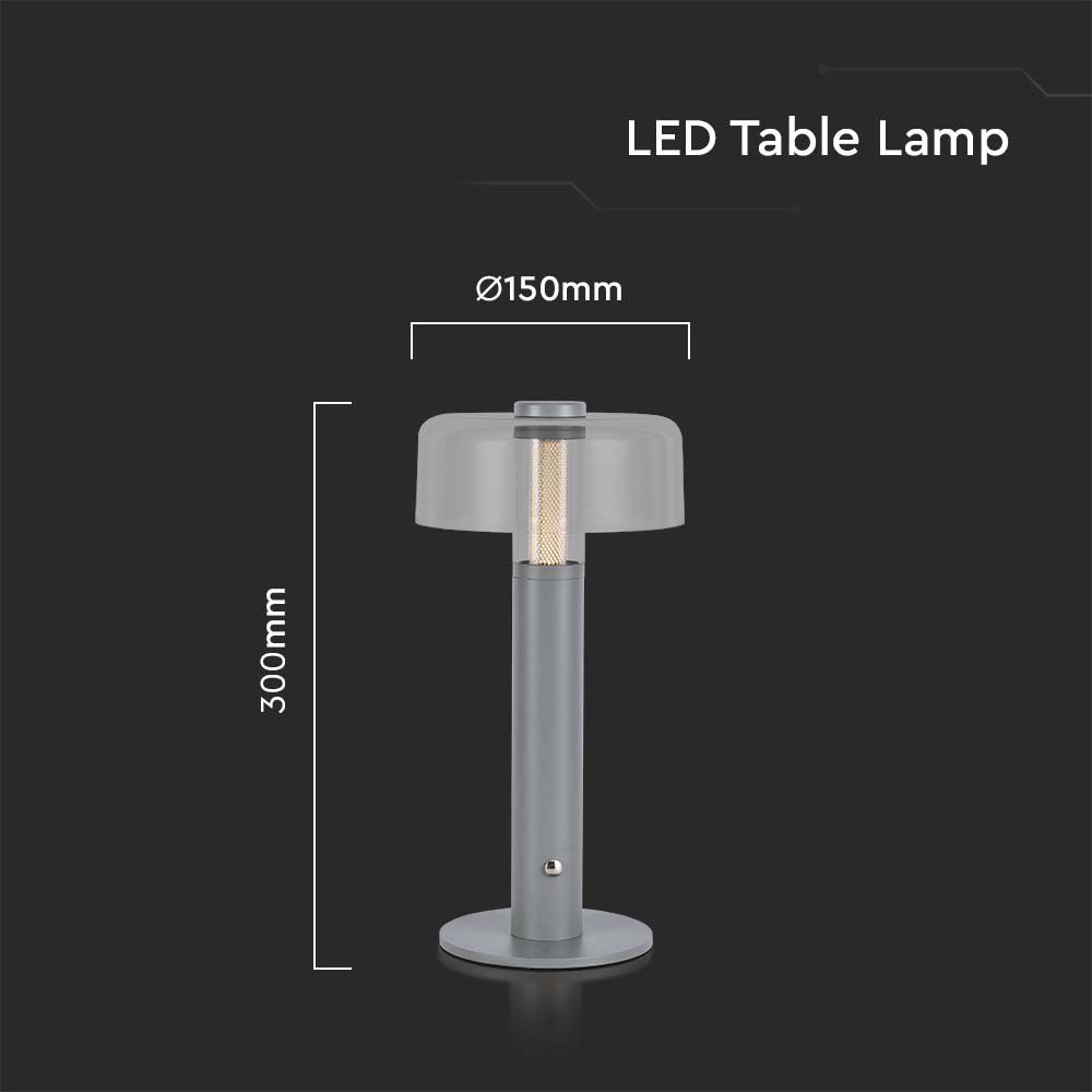 V-TAC Tischlampe 1W Warmweiss 185mm IP20