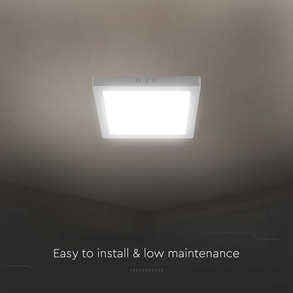 V-TAC LED Mini Panel 12W Quadratisch 3IN1 IP20