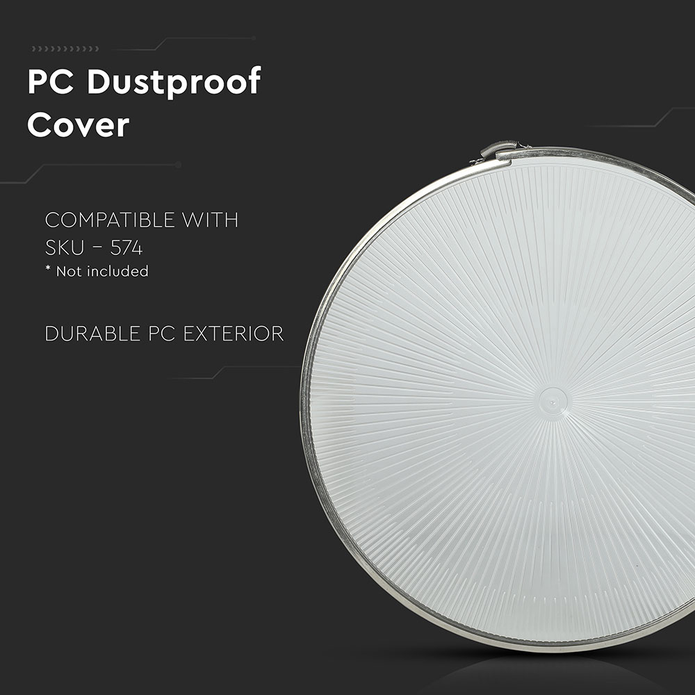 V-TAC LED Hochregal Zubehör PC Abdeckung 20mm