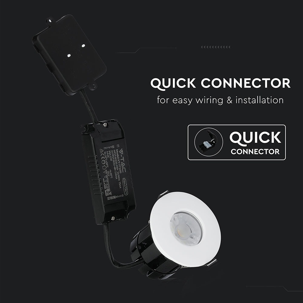 V-TAC LED Einbauleuchte 10W 3IN1 IP65