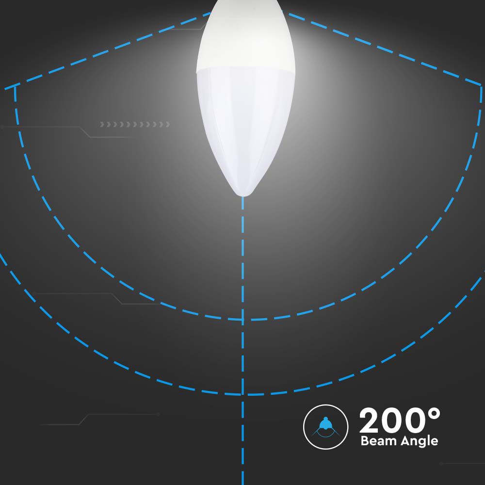 V-TAC Kerzenlampe E14 4,5W 6500K 39mm IP20
