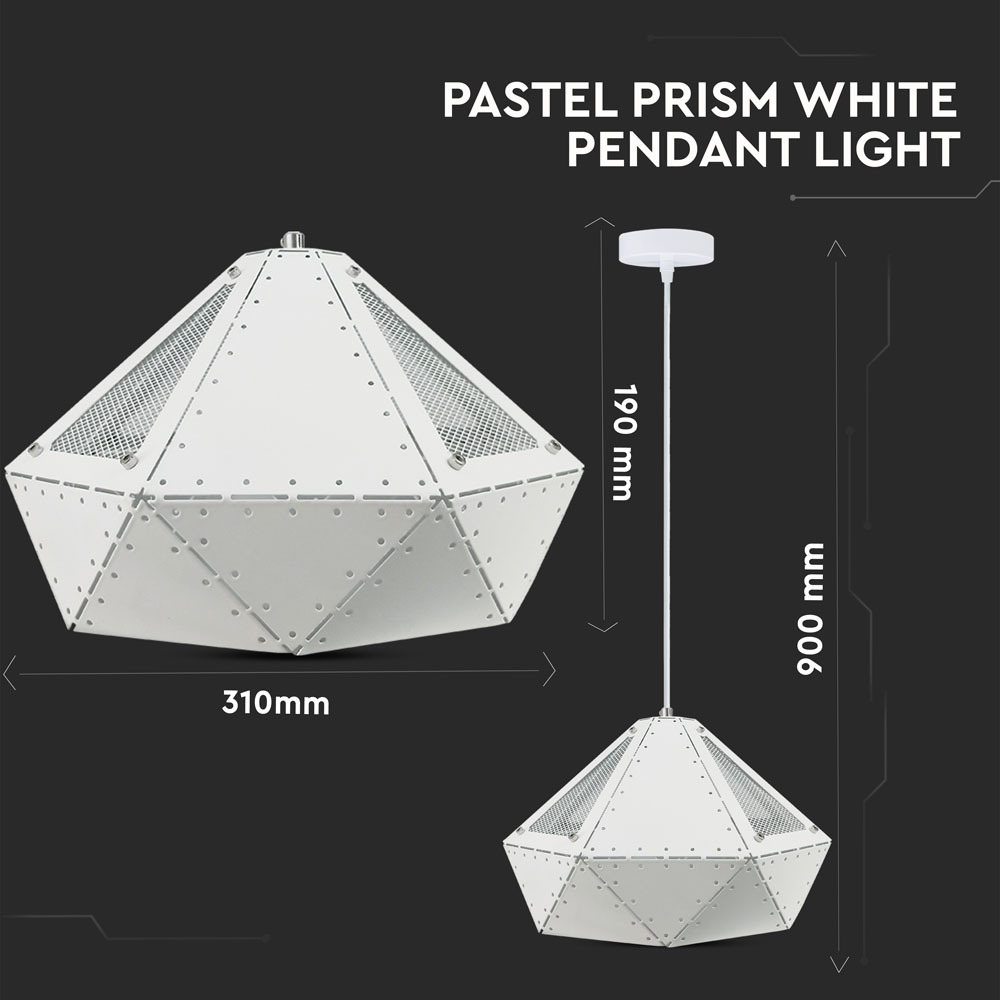 V-TAC Pendelleuchte E27 60W IP20 320mm